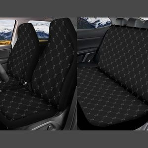 New Black and Grey Skulls Car Seat Covers Full Set